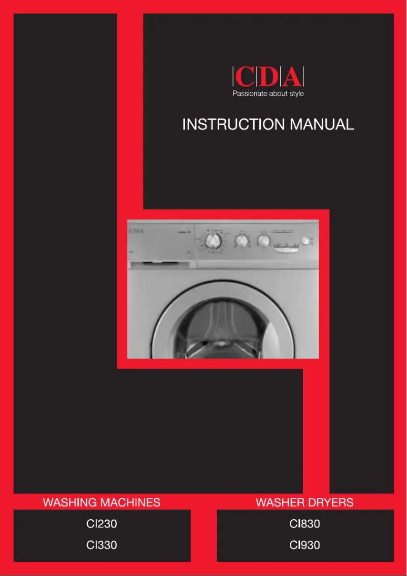 Image de la première page du manuel de l'appareil CI230WH