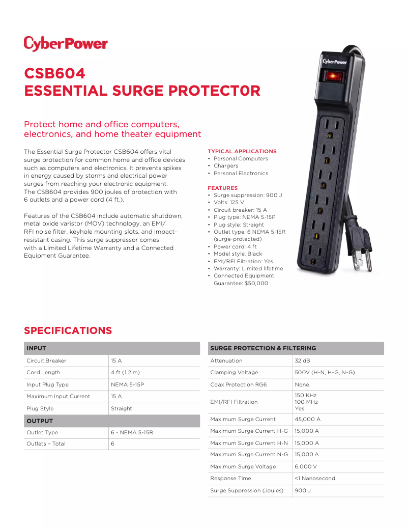 Image de la première page du manuel de l'appareil Essential CSB604
