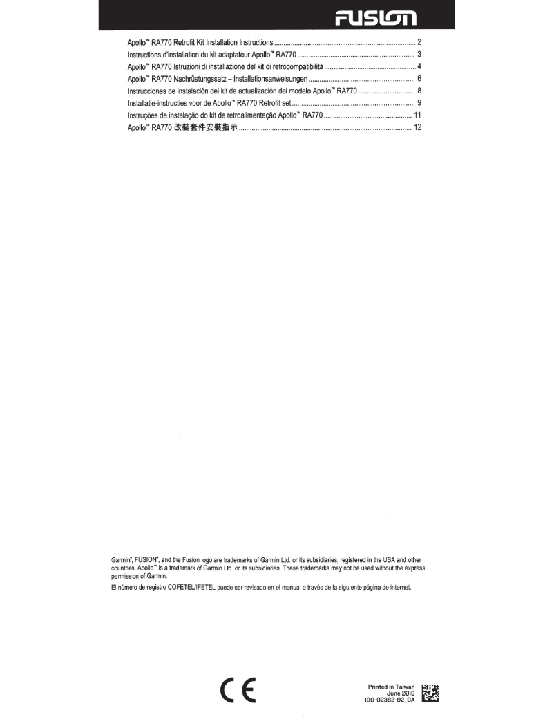 Page 1 de la notice Manuel utilisateur Fusion Apollo MS-RA770