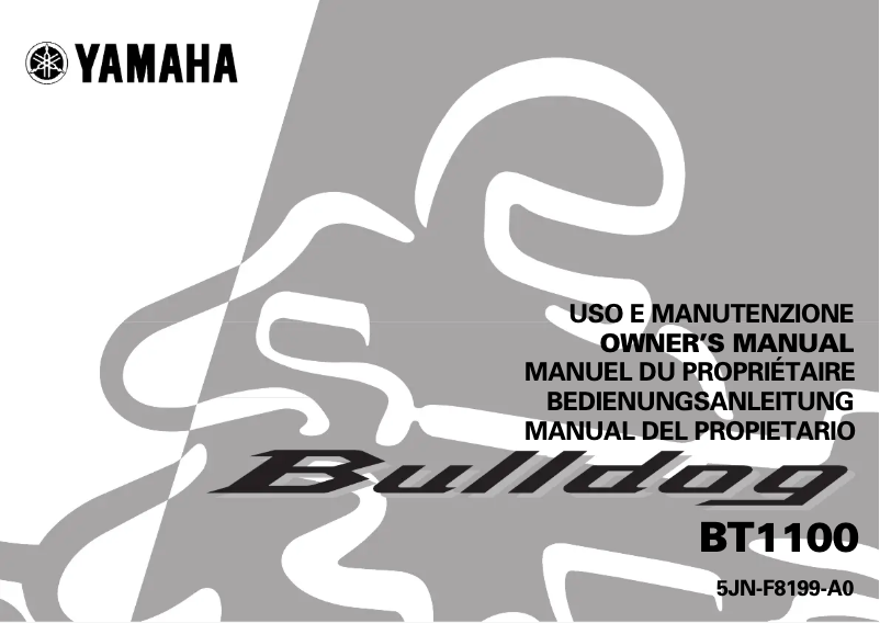 Page 1 de la notice Manuel utilisateur Yamaha Bulldog BT1100
