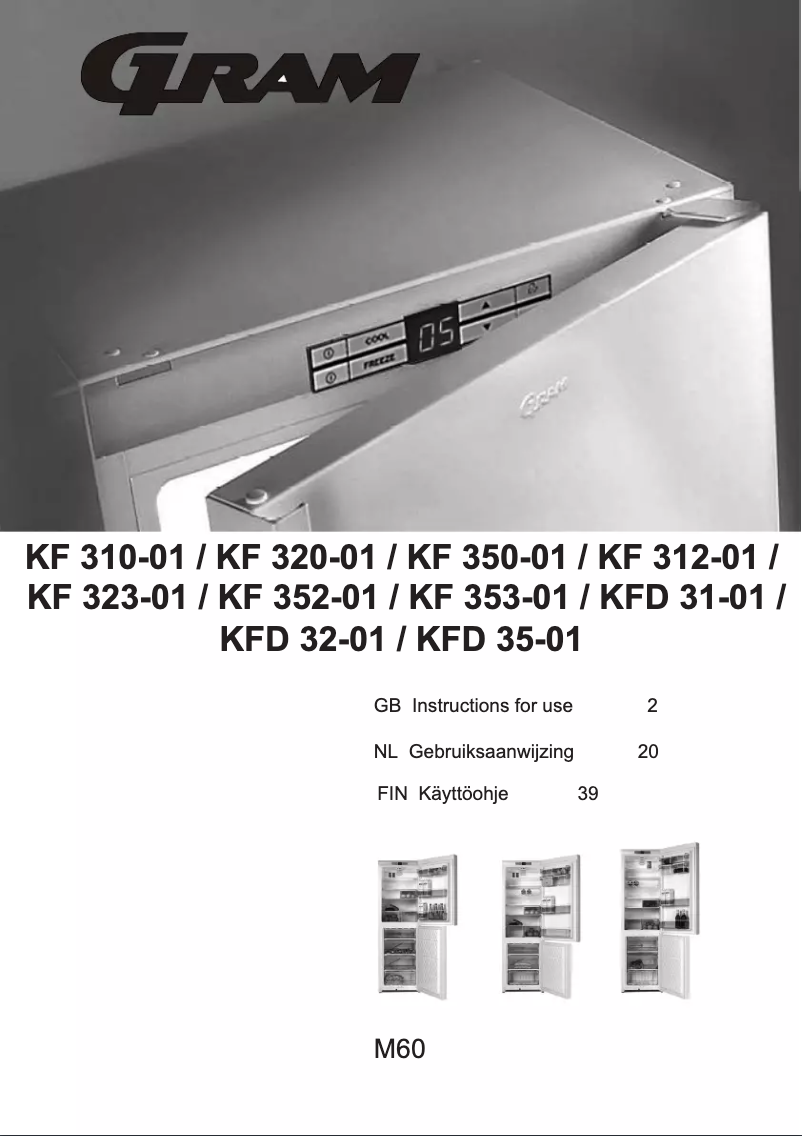 Page n°1 - Manuel utilisateur Gram KFD 32-01