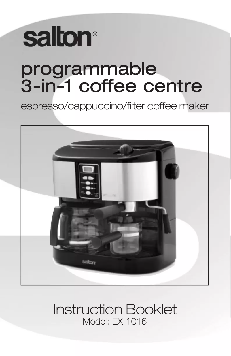 Página 1 del manual Manual de usuario Salton EX1016