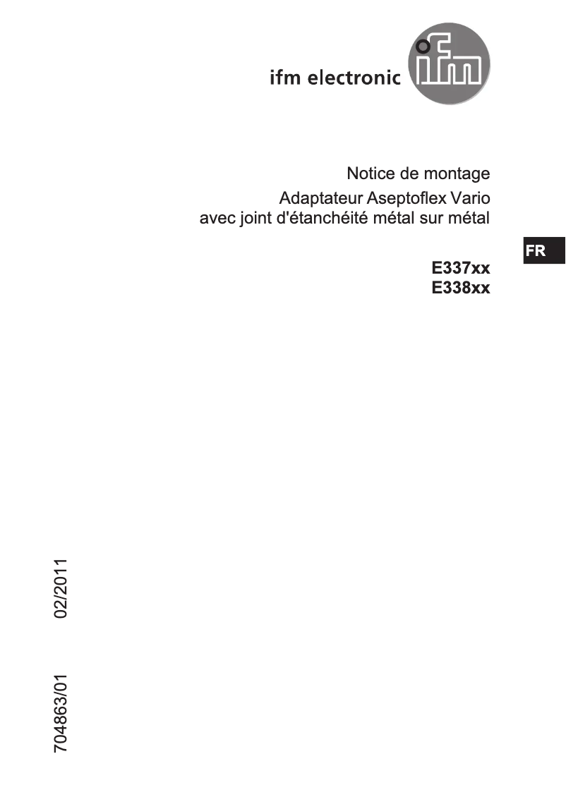 Image de la première page du manuel de l'appareil E33721