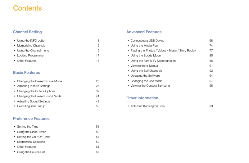 Page 1 de la notice Manuel utilisateur Samsung UA28K4005AJ