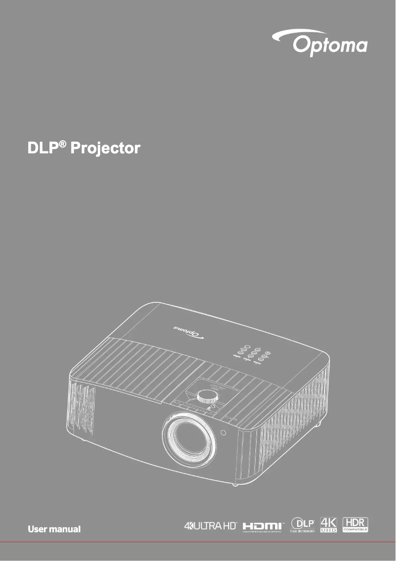Image de la première page du manuel de l'appareil UHD50X