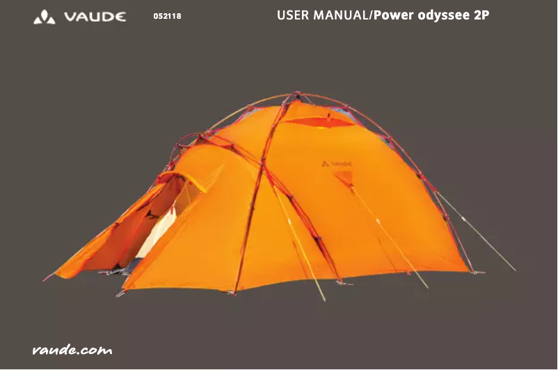 Image de la première page du manuel de l'appareil Power Odyssee 2P