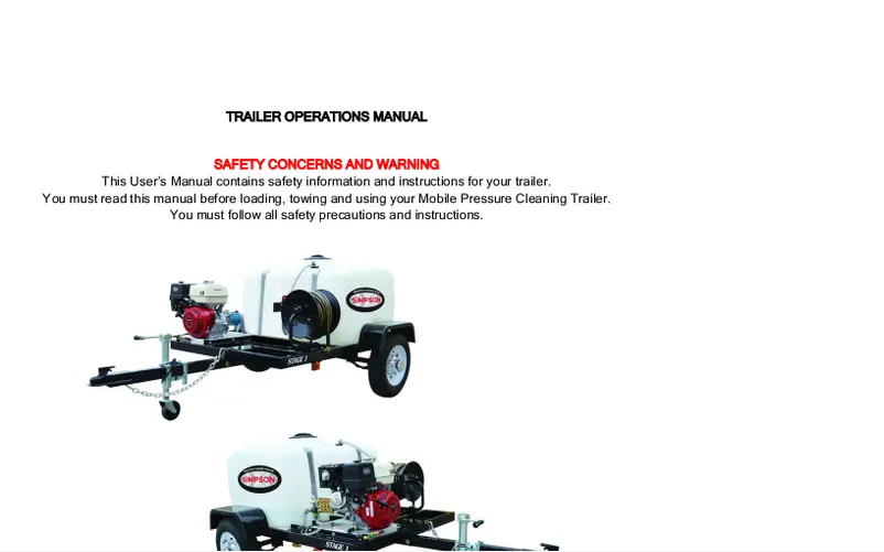 Página 1 del manual Manual de usuario Simpson 95001