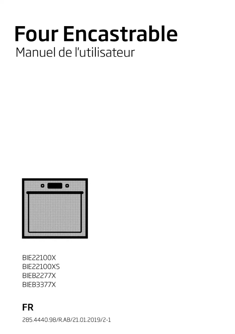 Page n°1 - Manuel utilisateur Beko BIE22100X
