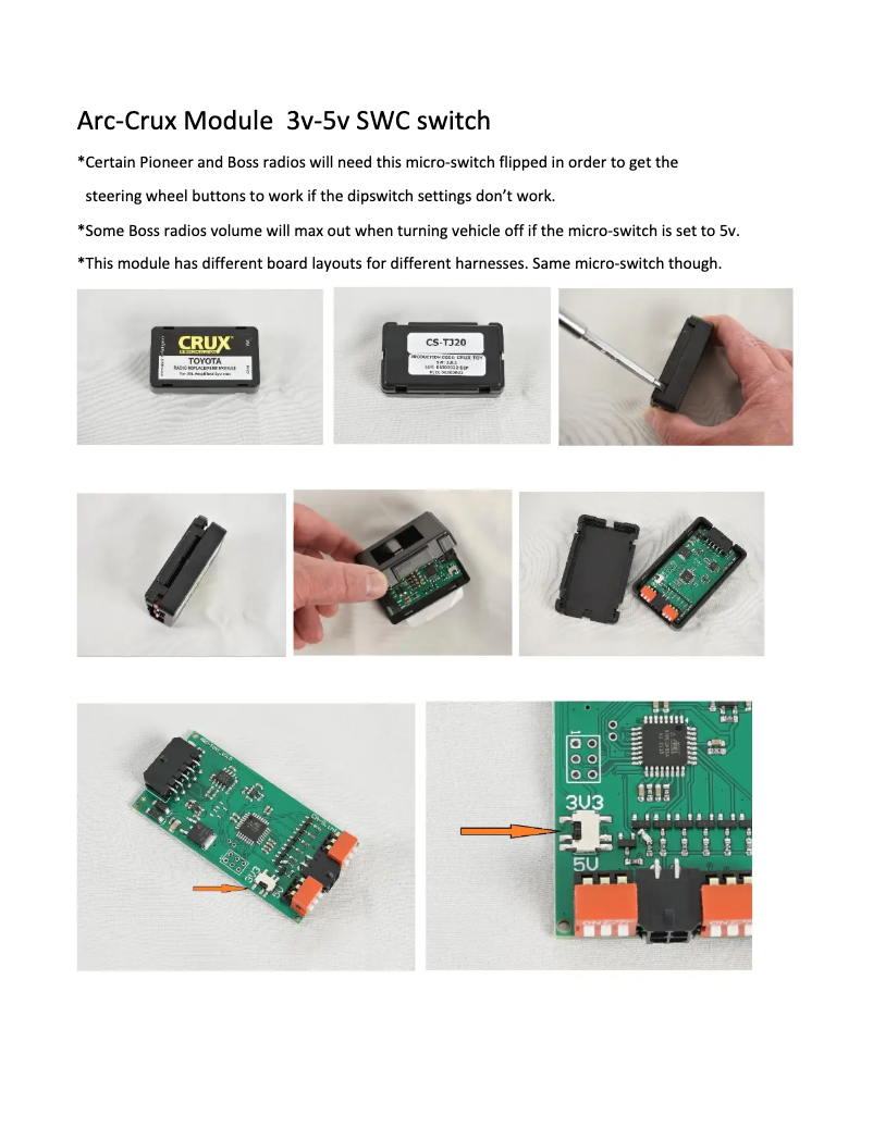 Page n°1 - Manuel utilisateur CRUX CS-TJ20