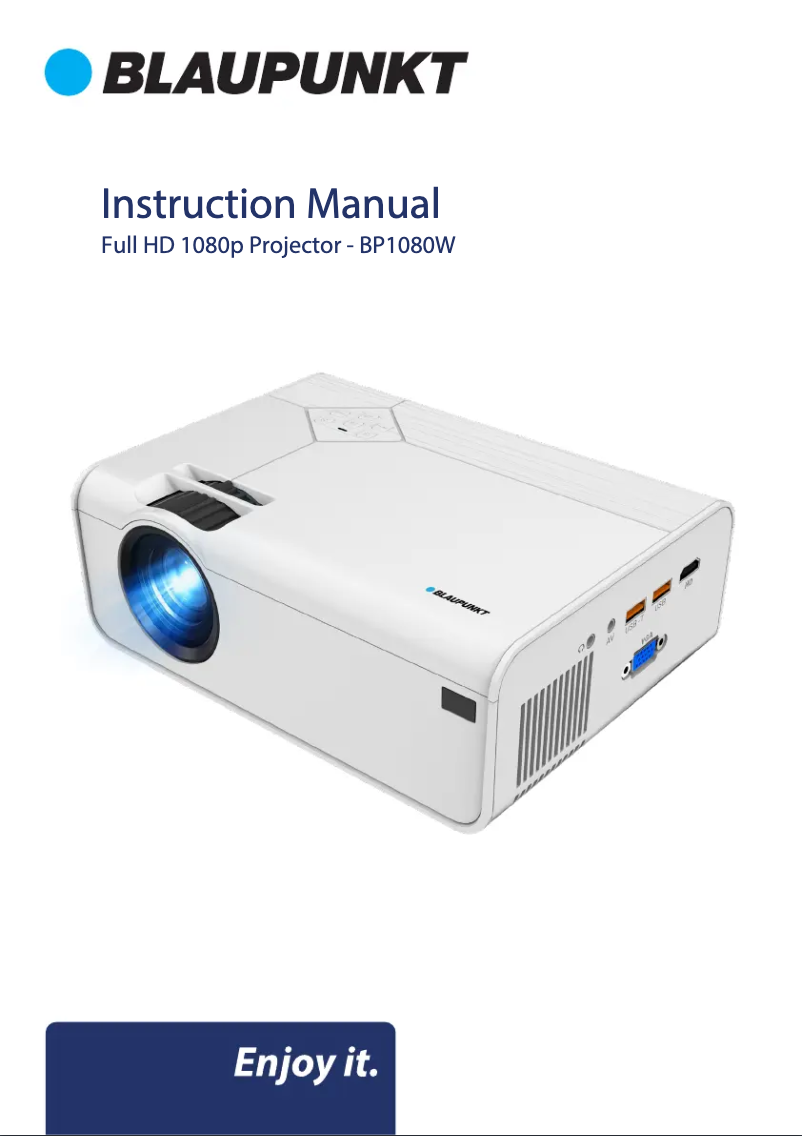 Página 1 del manual Manual de usuario Blaupunkt BP1080W