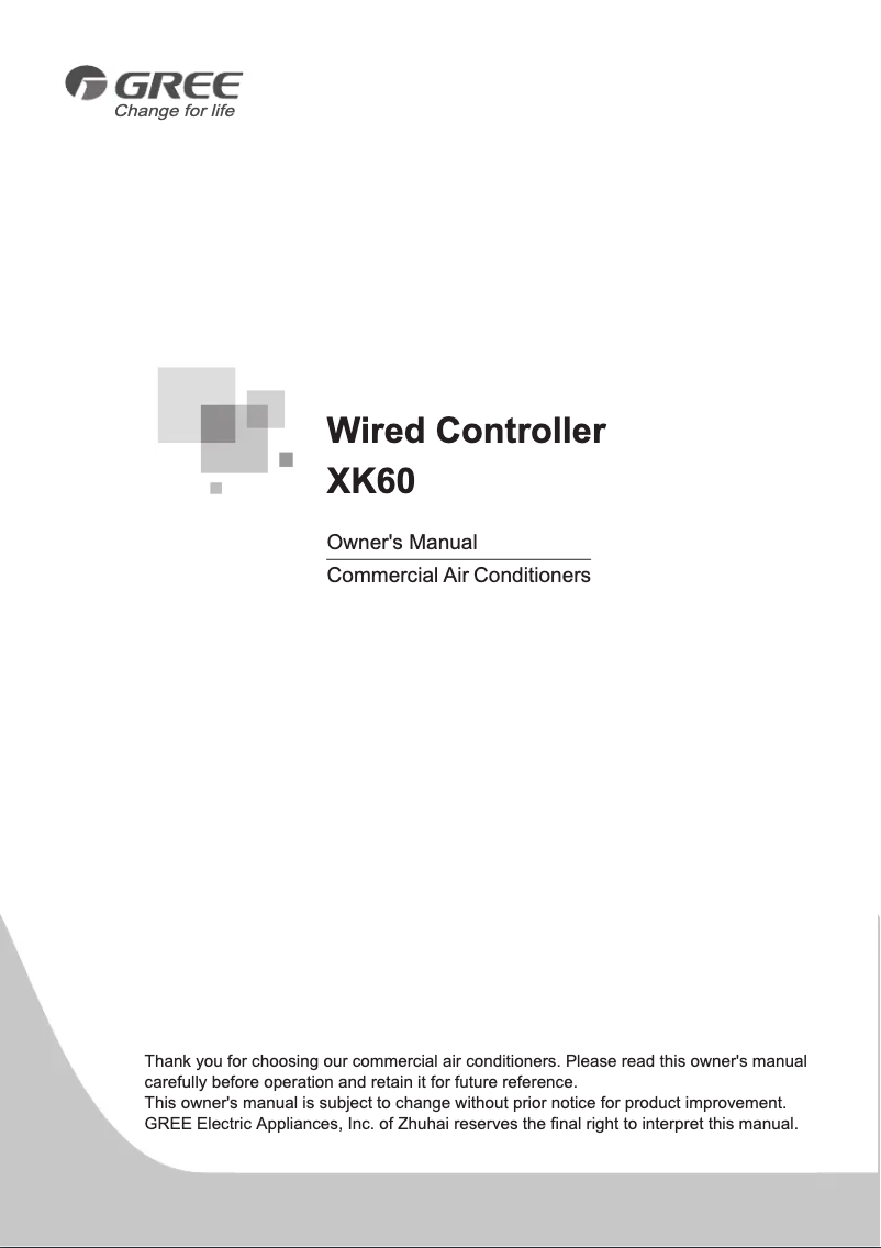 Imagen de la primera página del manual del dispositivo XK60