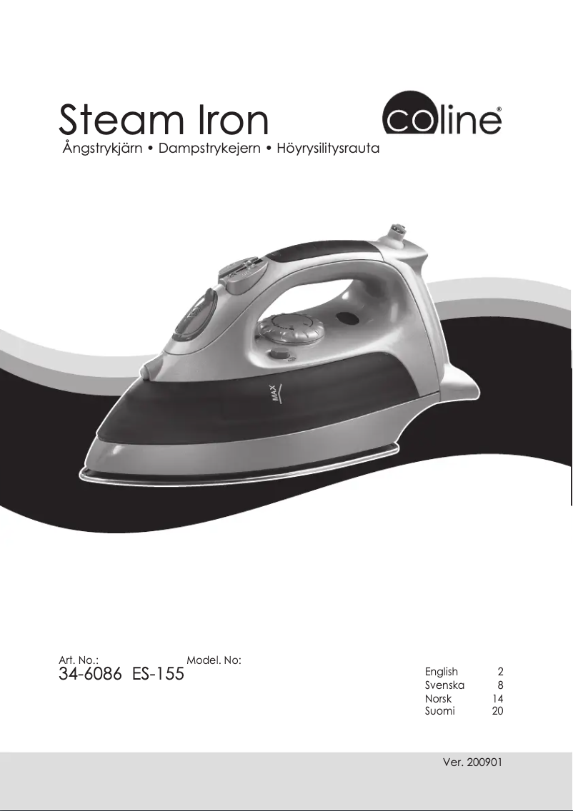 Page 1 de la notice Manuel utilisateur Coline ES-155