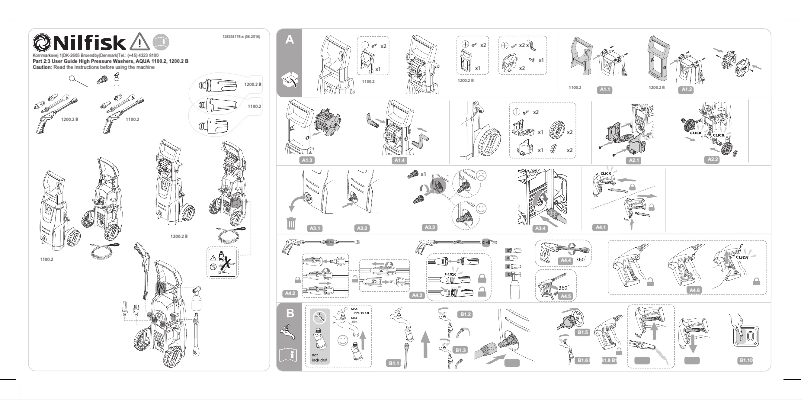 Image de la première page du manuel de l'appareil WAP Aqua 1200.2 B