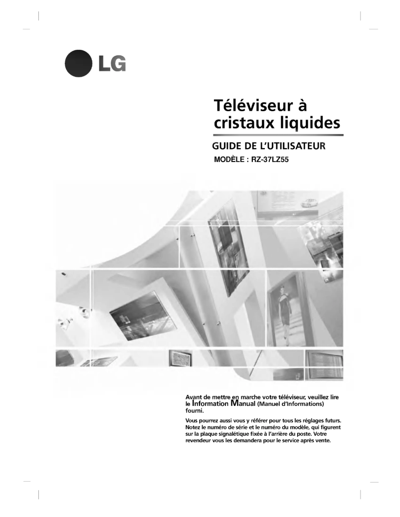 Page n°1 - Manuel utilisateur LG RZ-37LZ55