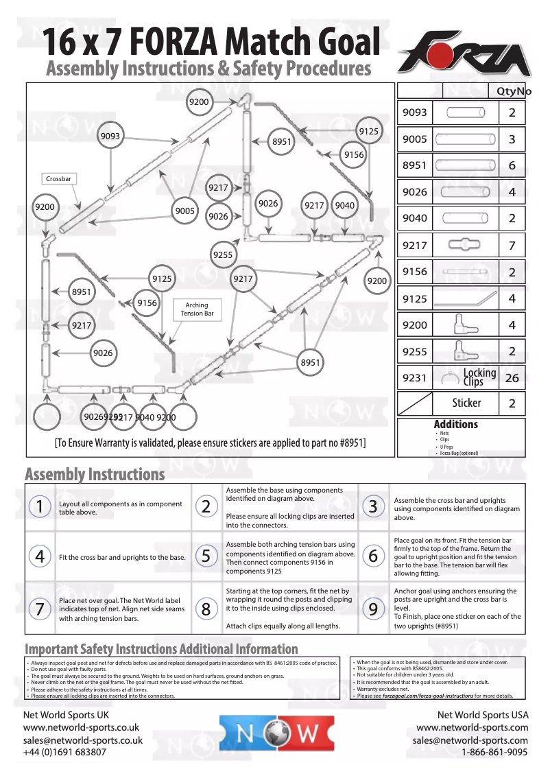 Image de la première page du manuel de l'appareil 16x7 Match