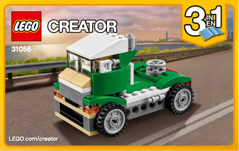 Page n°1 - Consignes visuelles Lego Creator 31056