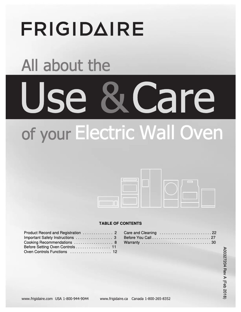 Página 1 del manual Manual de uso y mantenimiento Frigidaire FFEW2426UB