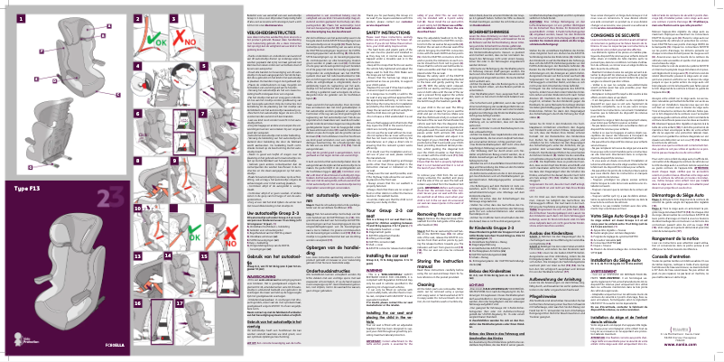 Page 1 de la notice Manuel utilisateur Nania Starter Easyfix Tech