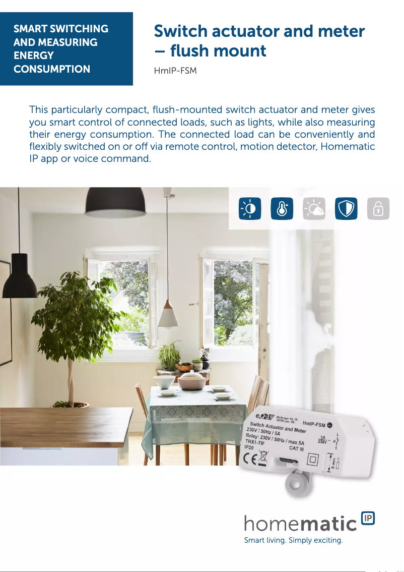 Page n°1 - Fiche technique Homematic IP HmIP-FSM