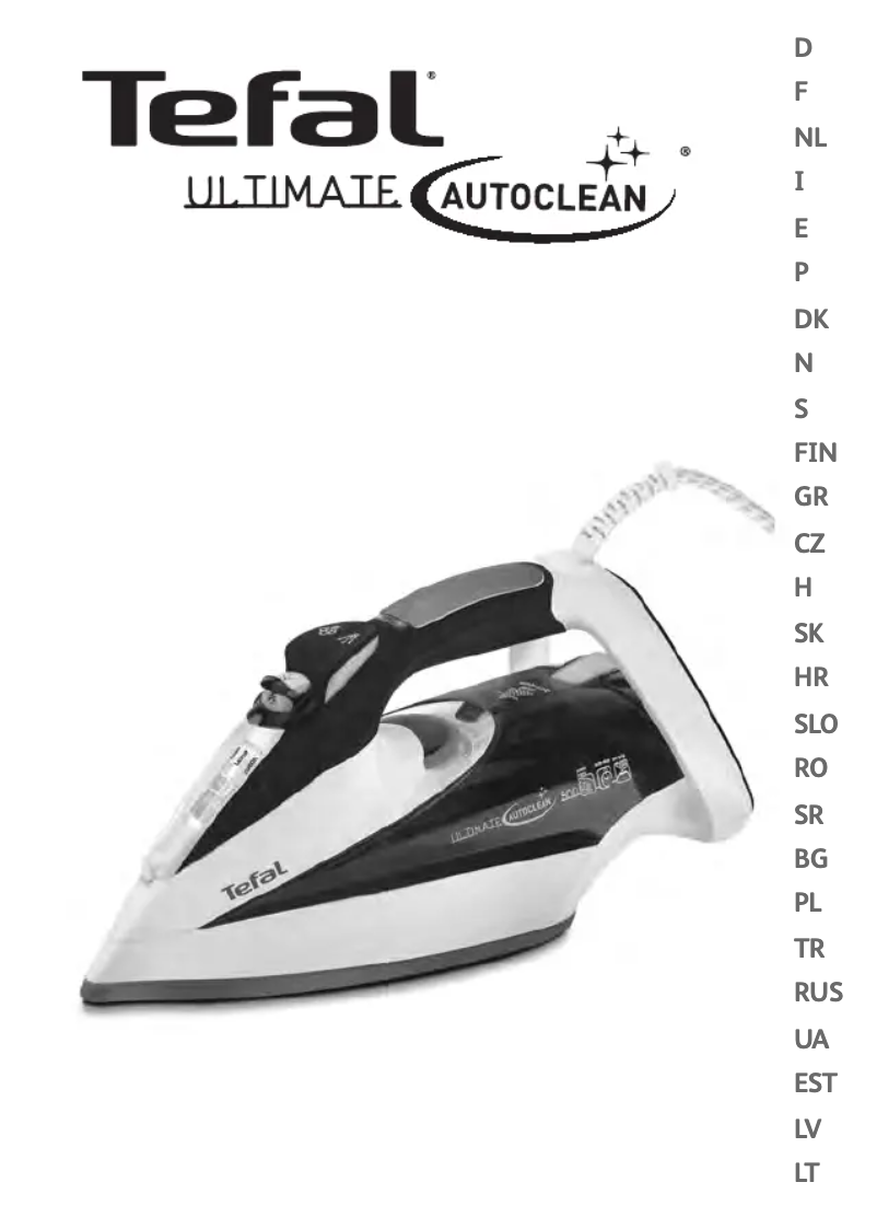 Página 1 del manual Manual de usuario Tefal Ultimate Autoclean FV9550