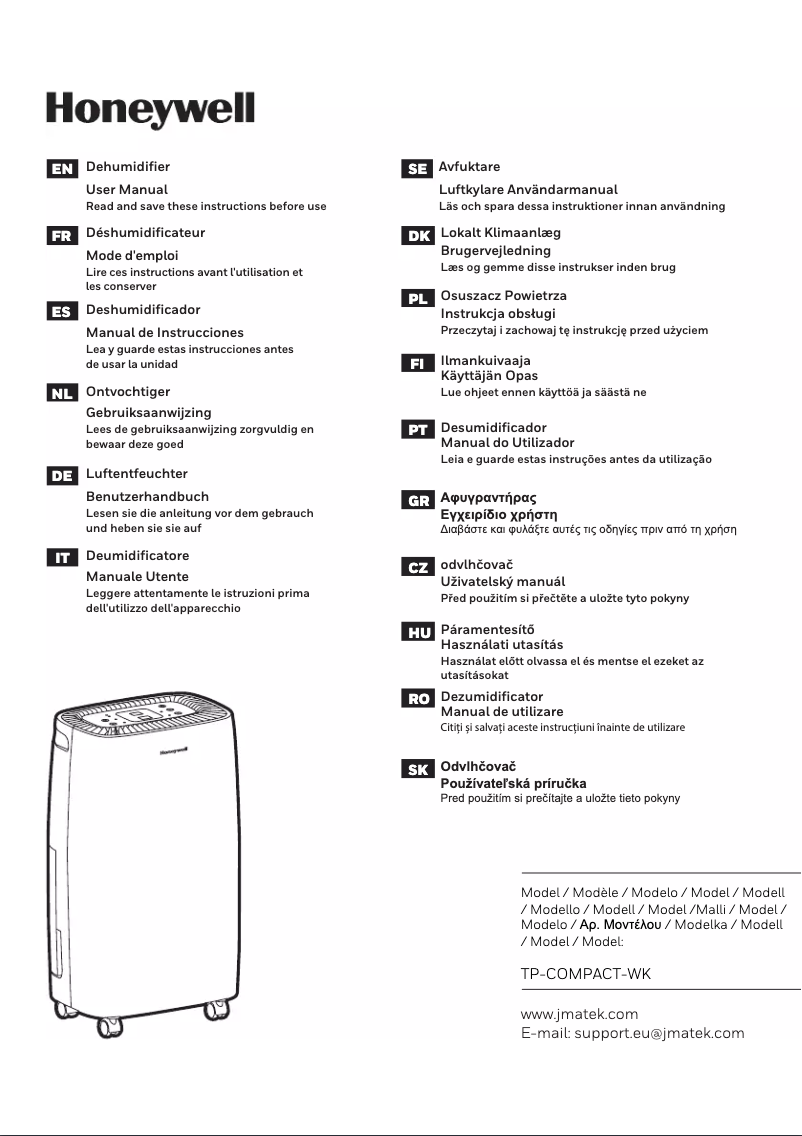 Page n°1 - Manuel utilisateur Honeywell TL-Compact
