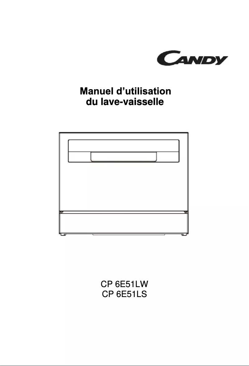 Page 1 de la notice Manuel utilisateur Candy CP 6E51LW