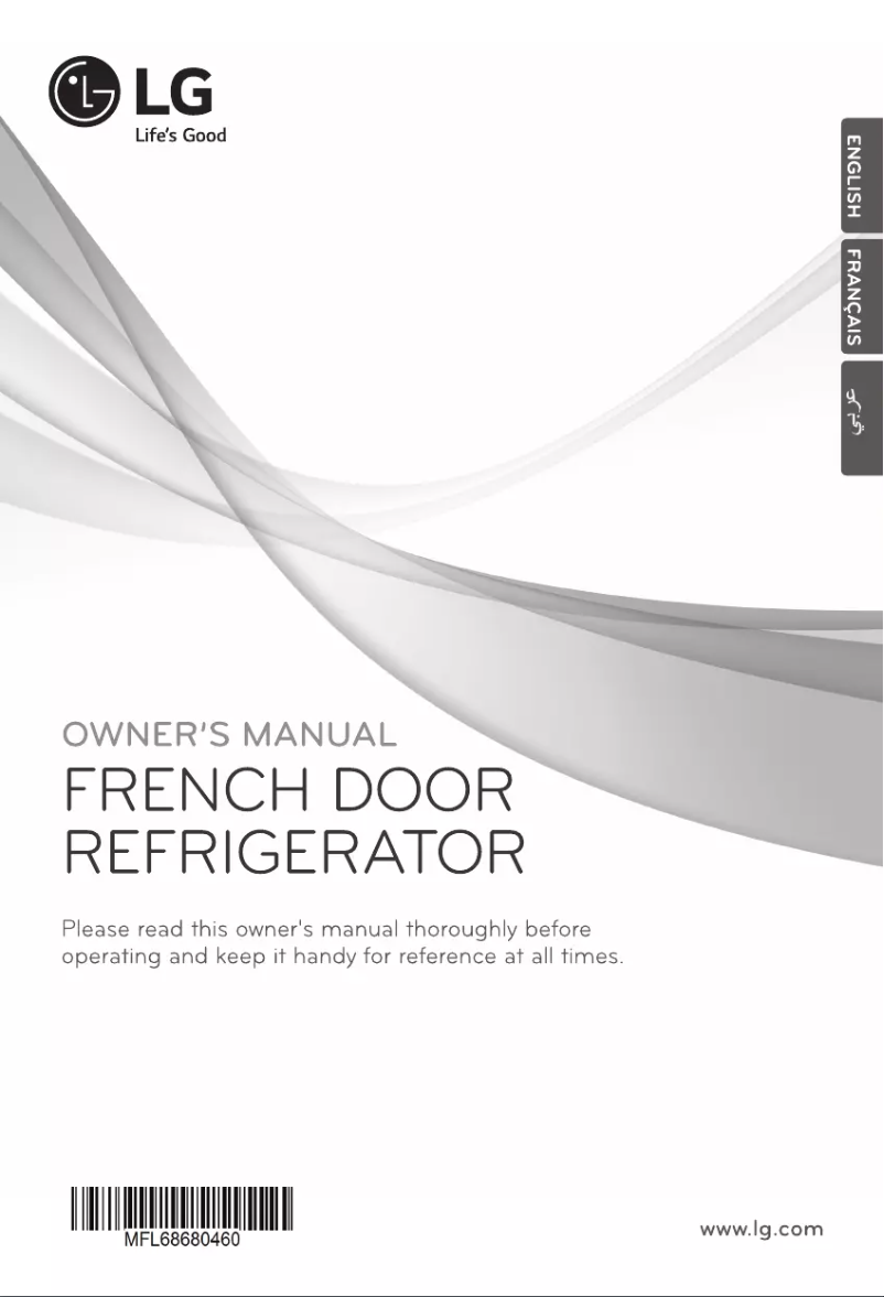 Page 1 de la notice Manuel utilisateur LG GC-J258VSXV