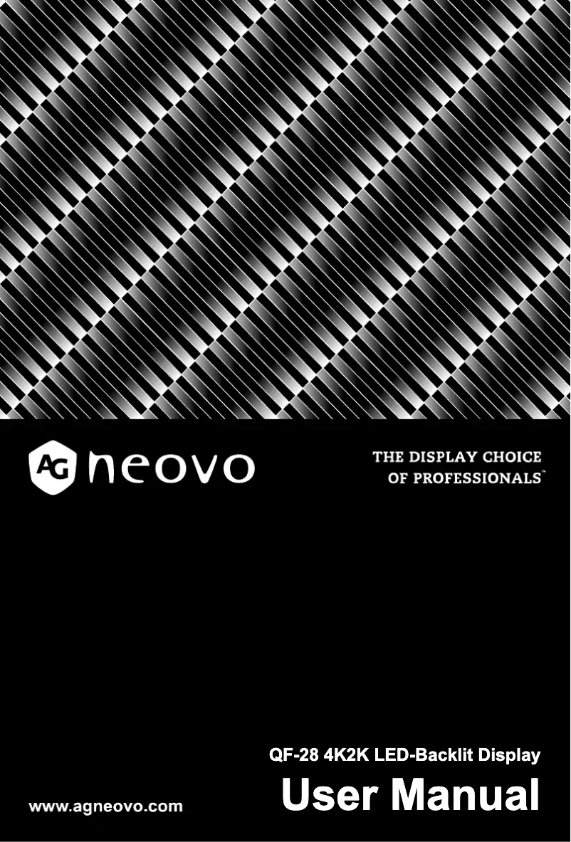 Página 1 del manual Manual de usuario AG Neovo QF-28