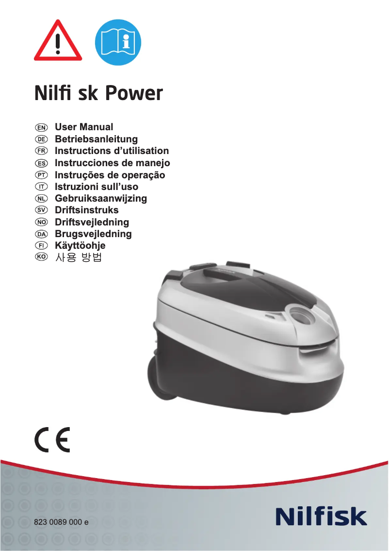 Page 1 de la notice Manuel utilisateur Nilfisk Power Performer Cleaner