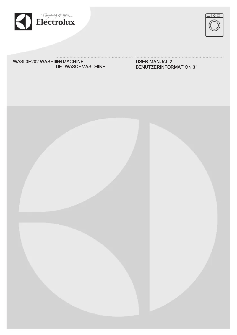Página 1 del manual Manual de usuario Electrolux WASL3E202