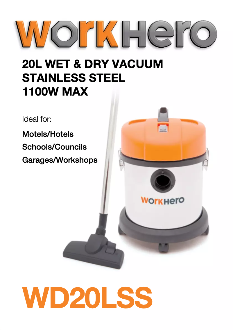 Página 1 del manual Manual de usuario Work Hero WD20LSS