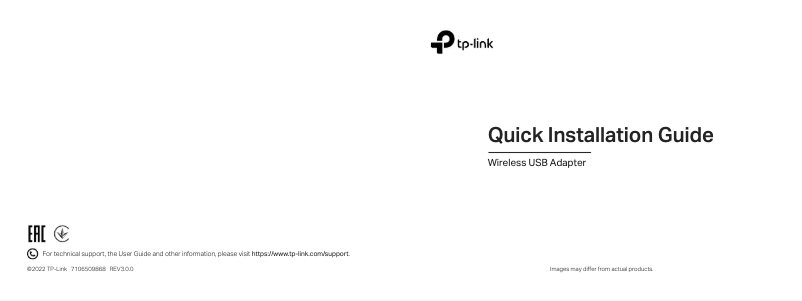 Page 1 de la notice Guide d'installation TP-Link TL-WN8200ND