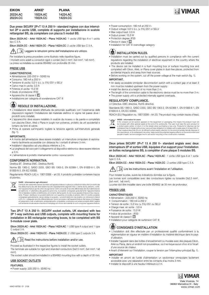 Image de la première page du manuel de l'appareil 14224.CC.SL