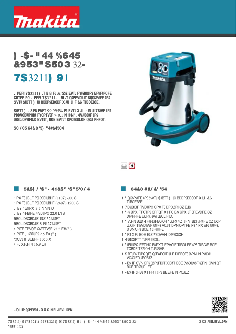 Image de la première page du manuel de l'appareil VC3211H