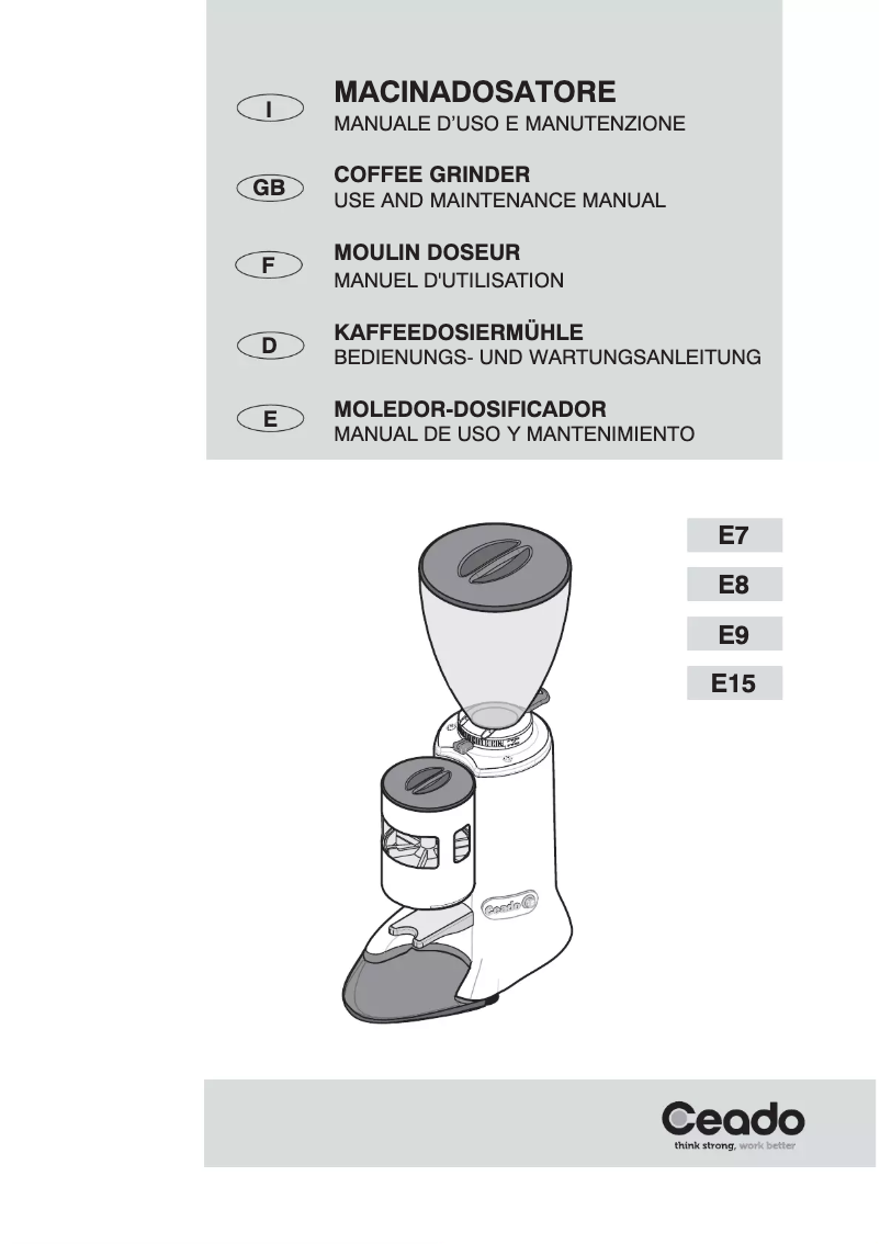 Page 1 de la notice Manuel utilisateur Ceado E8