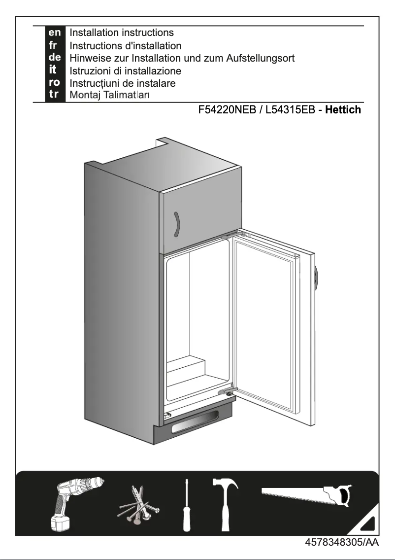 Image de la première page du manuel de l'appareil 7523820016