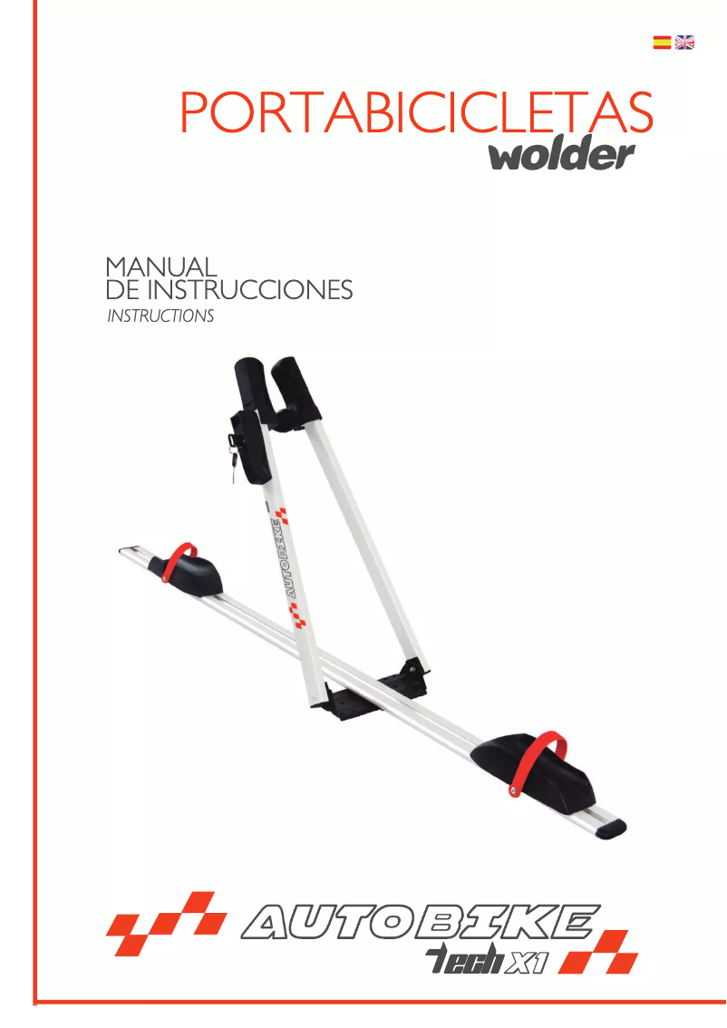 Page 1 de la notice Manuel utilisateur Wolder Autobike Tech X1