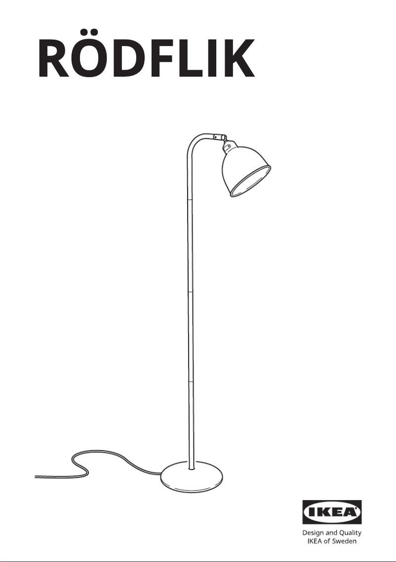 Image de la première page du manuel de l'appareil RÖDFLIK 305.635.69