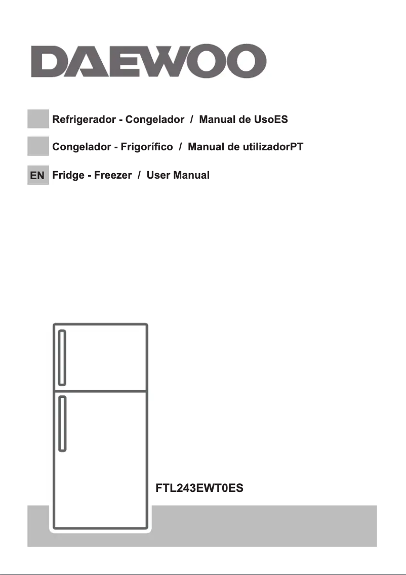 Page 1 de la notice Manuel utilisateur Daewoo FTL243EWT0ES
