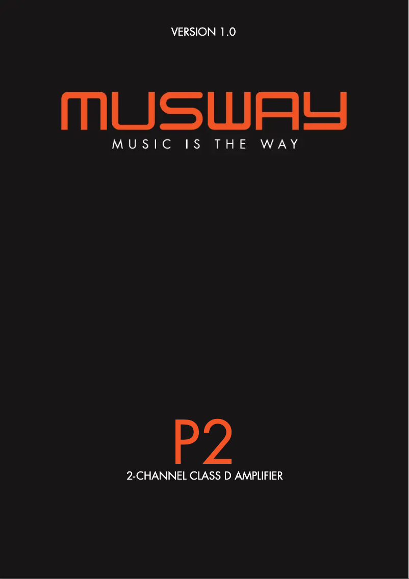 Page 1 de la notice Manuel utilisateur Musway P2