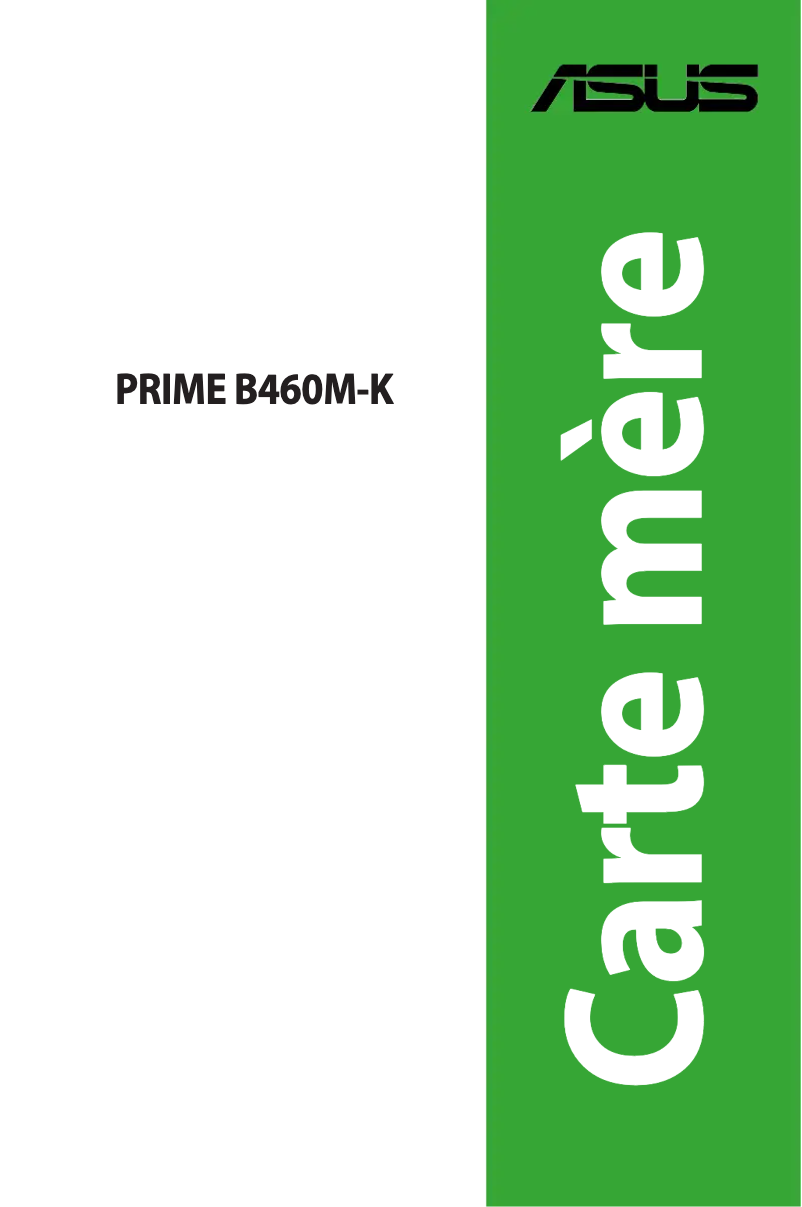 Page n°1 - Manuel utilisateur Asus PRIME B460M-K