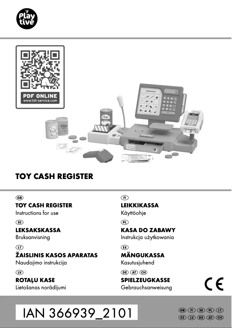 Page 1 de la notice Manuel utilisateur Playtive IAN 366939