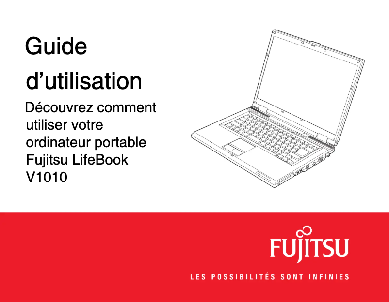 Page 1 de la notice Manuel utilisateur Fujitsu LifeBook V1010