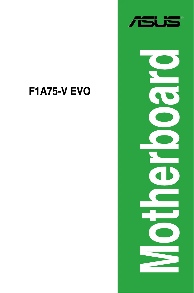 Page 1 de la notice Manuel utilisateur Asus F1A75-V EVO