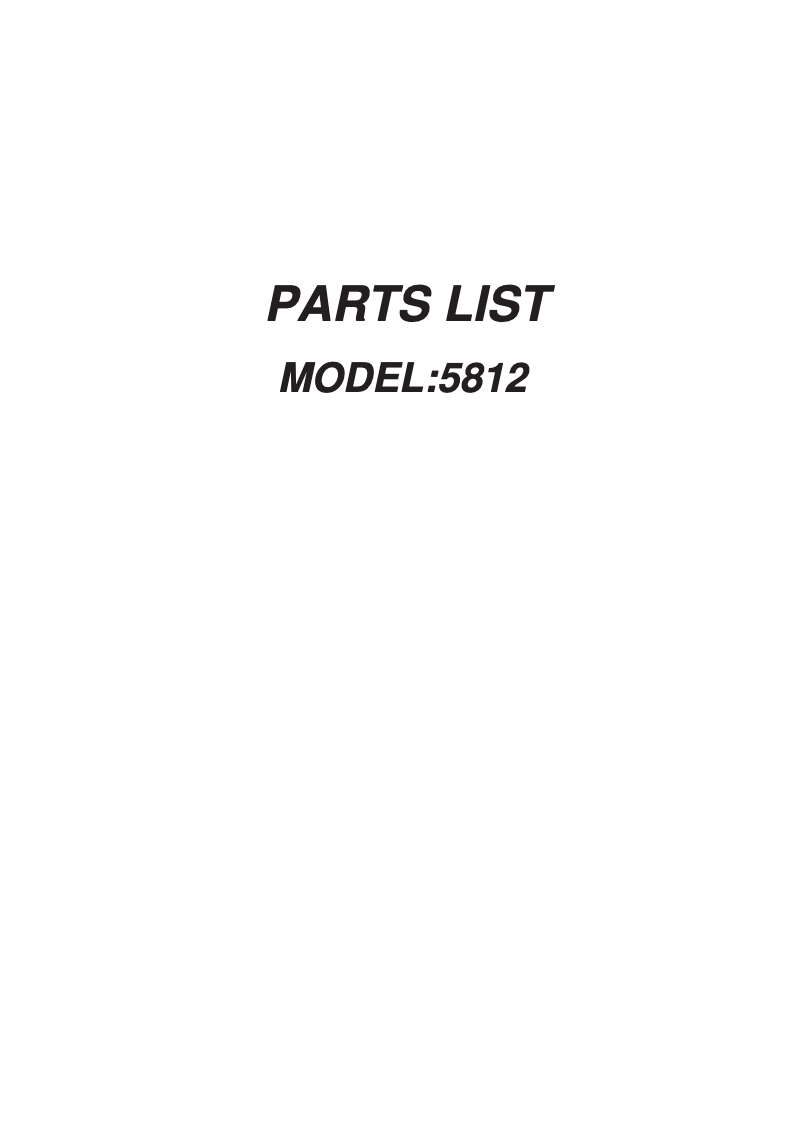 Page n°1 - Fiche technique Janome 5812