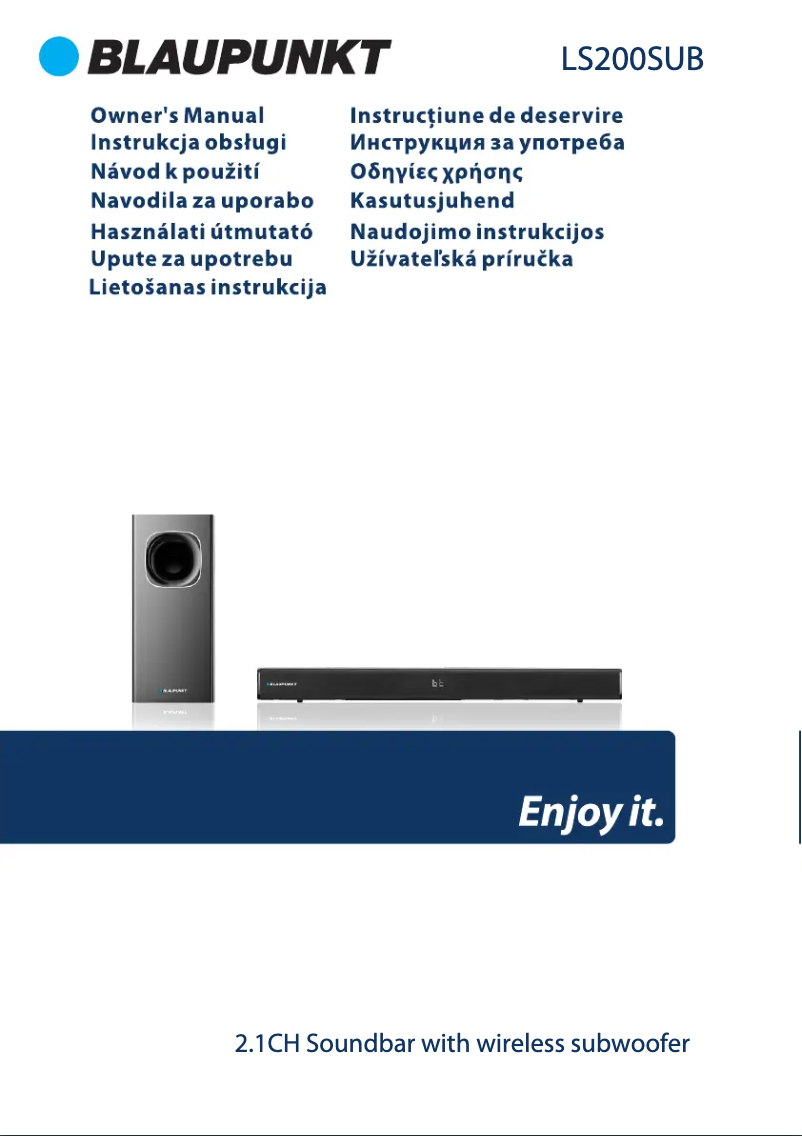 Page 1 de la notice Manuel utilisateur Blaupunkt LS200SUB