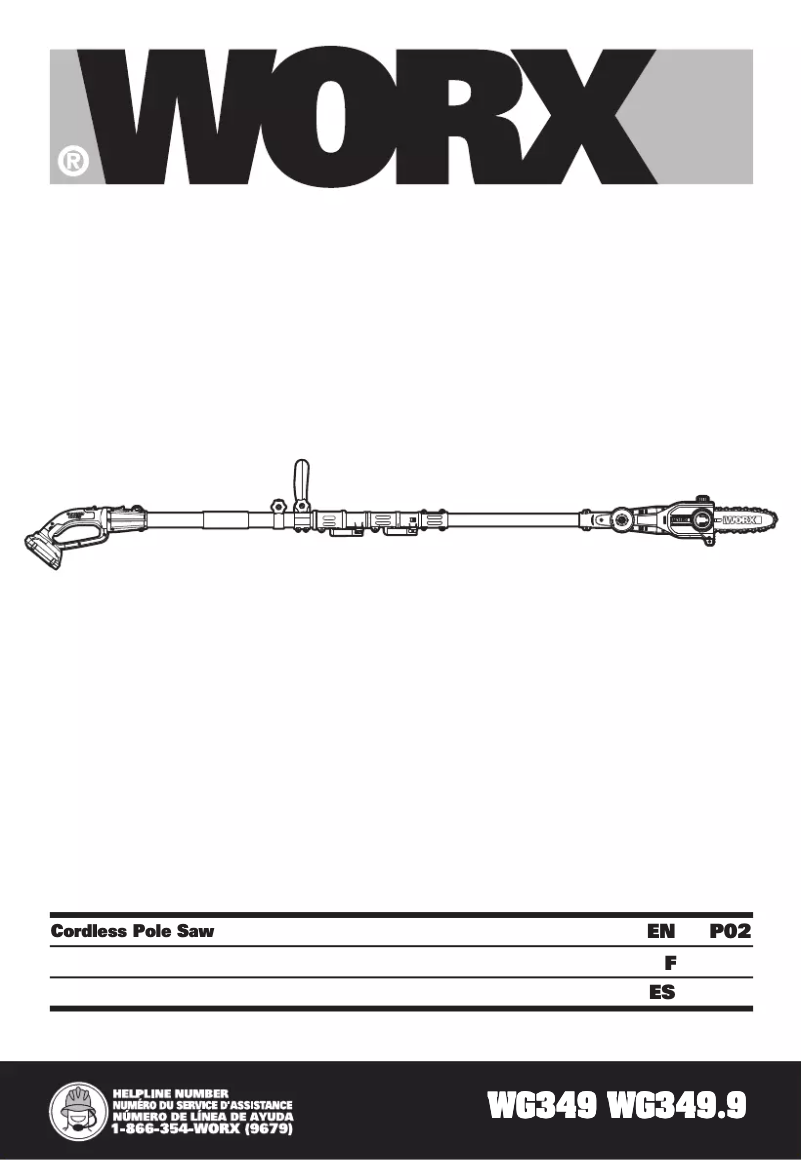 Página 1 del manual Manual de usuario Worx WG349.9