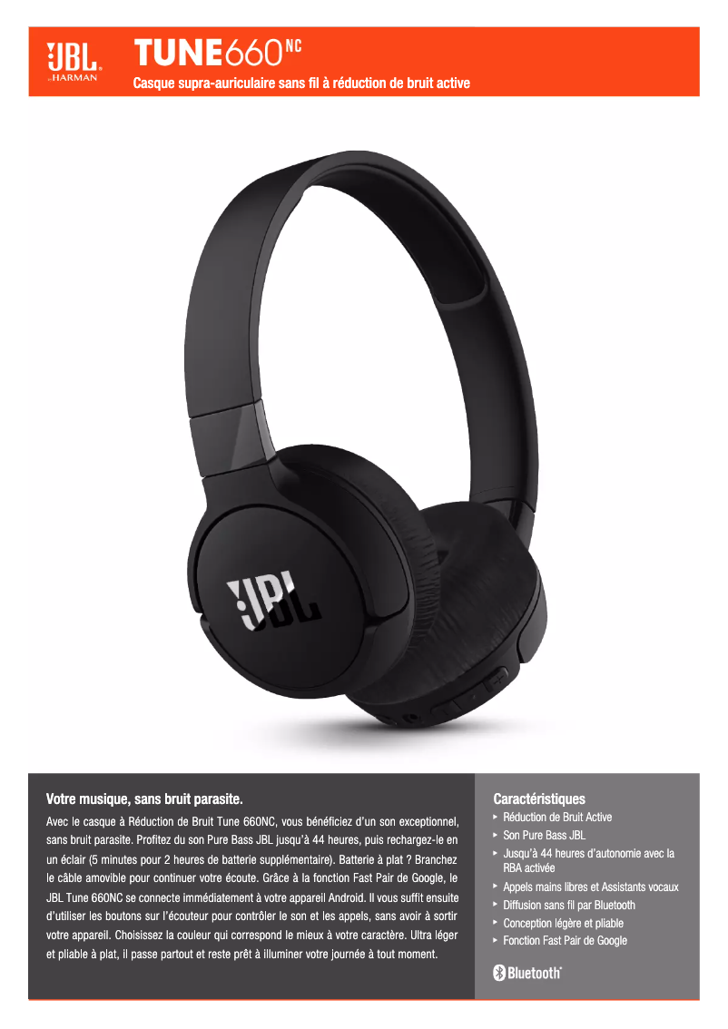 Image de la première page du manuel de l'appareil Tune 660NC