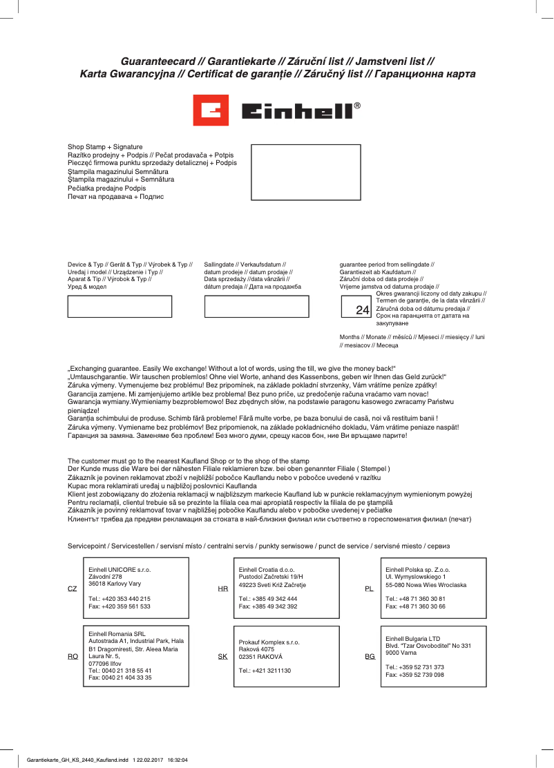 Page n°1 - Manuel utilisateur Einhell RT-OS 13 Kit