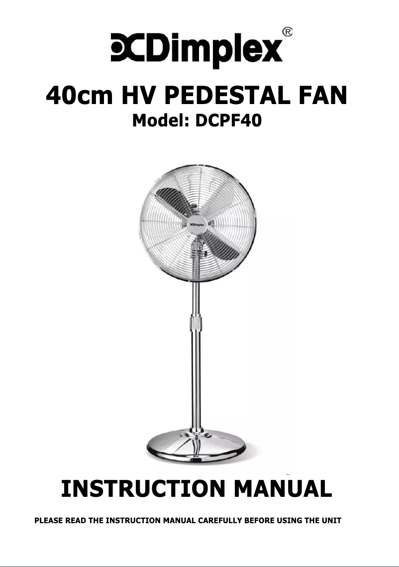 Image de la première page du manuel de l'appareil DCPF40